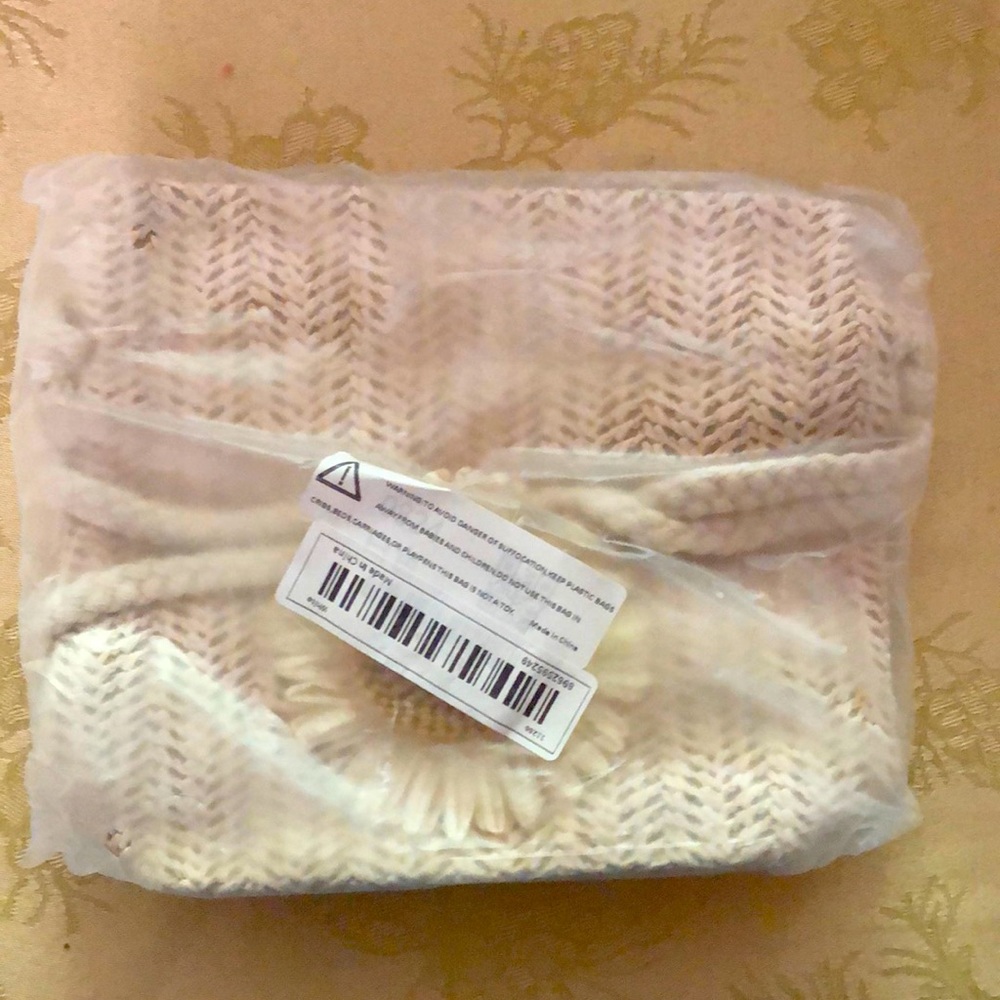 Brand new still in bag woven boho woven clutch